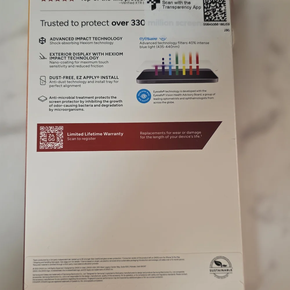 ZAGG InvisibleShield XTR2 Screen Protector
